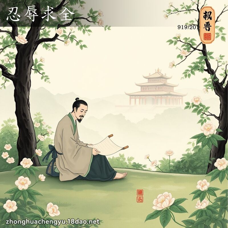 忍辱求全 配图