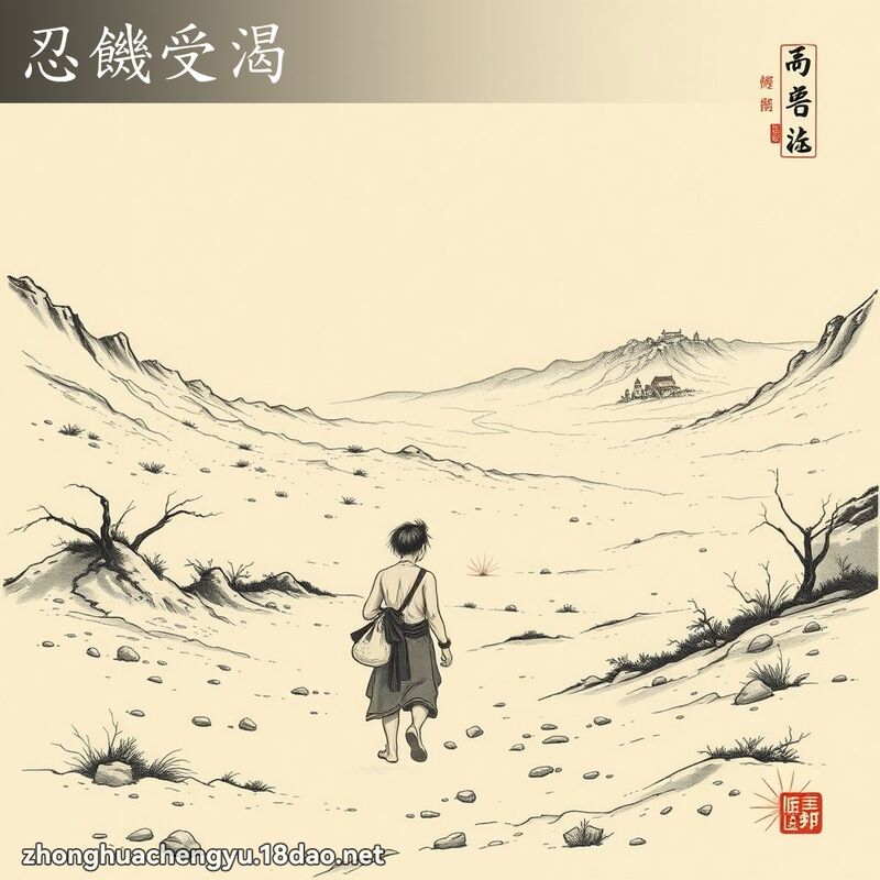 忍饑受渴 配图