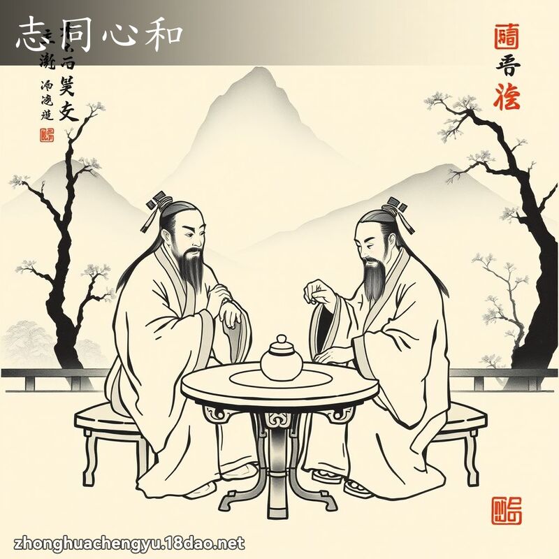 志同心和 配图