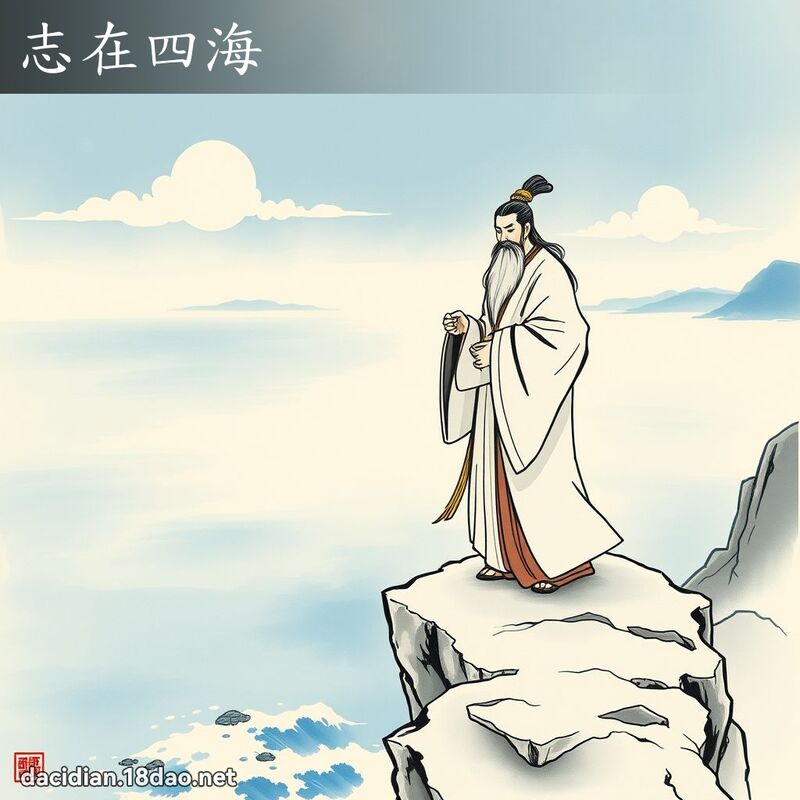 志在四海 - 中华成语配图