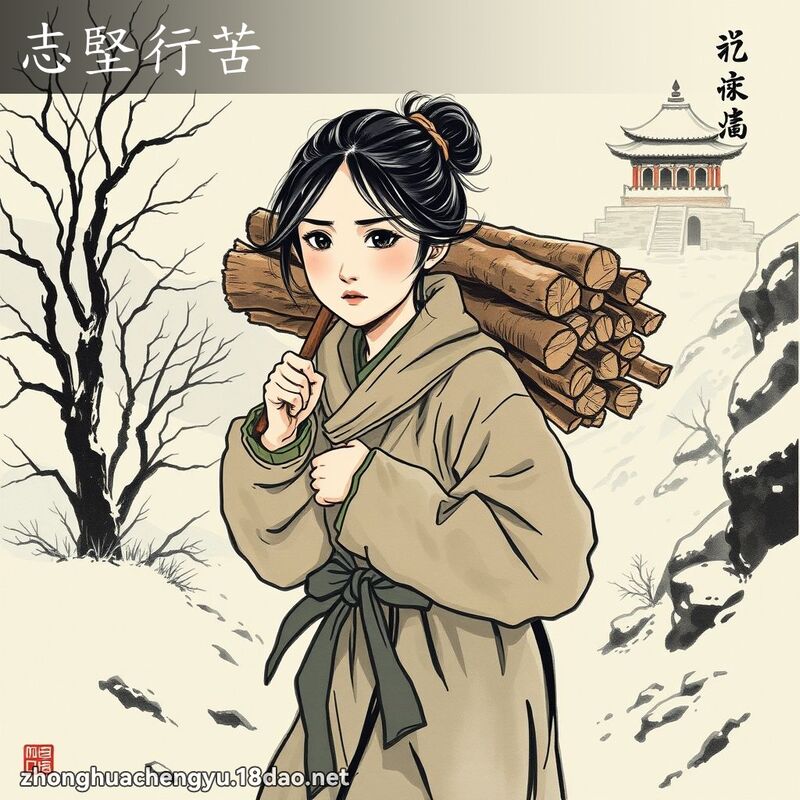 志堅行苦 配图