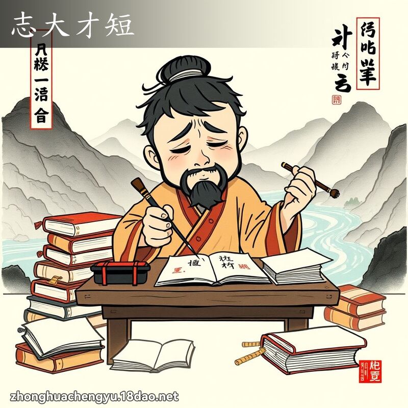 志大才短 配图
