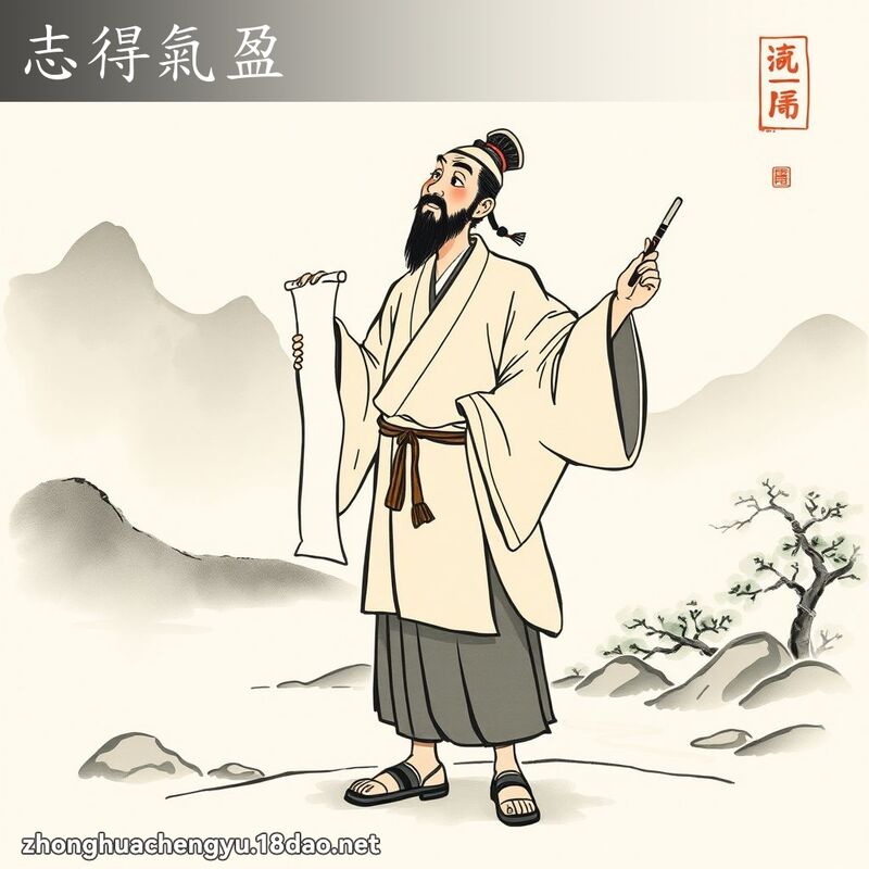 志得氣盈 配图