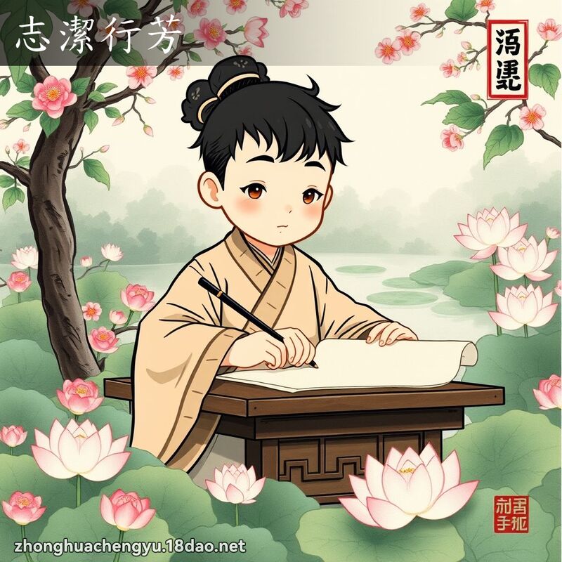 志潔行芳 配图