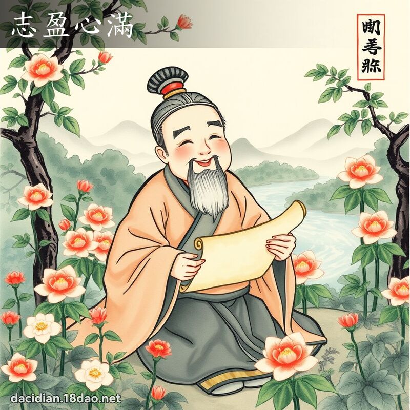 志盈心满 - 中华成语配图