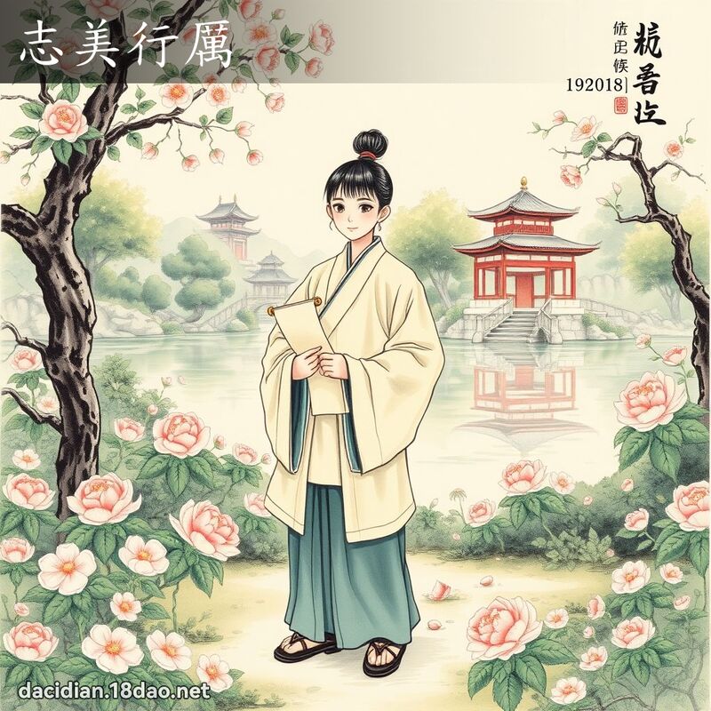 志美行厉 - 中华成语配图