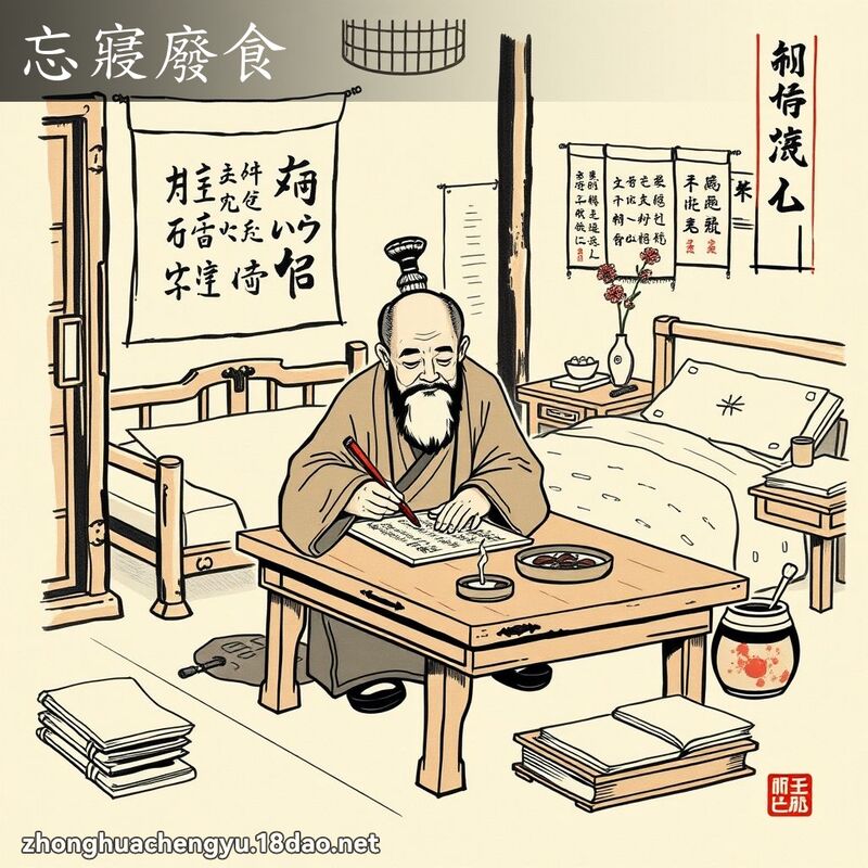 忘寢廢食 配图