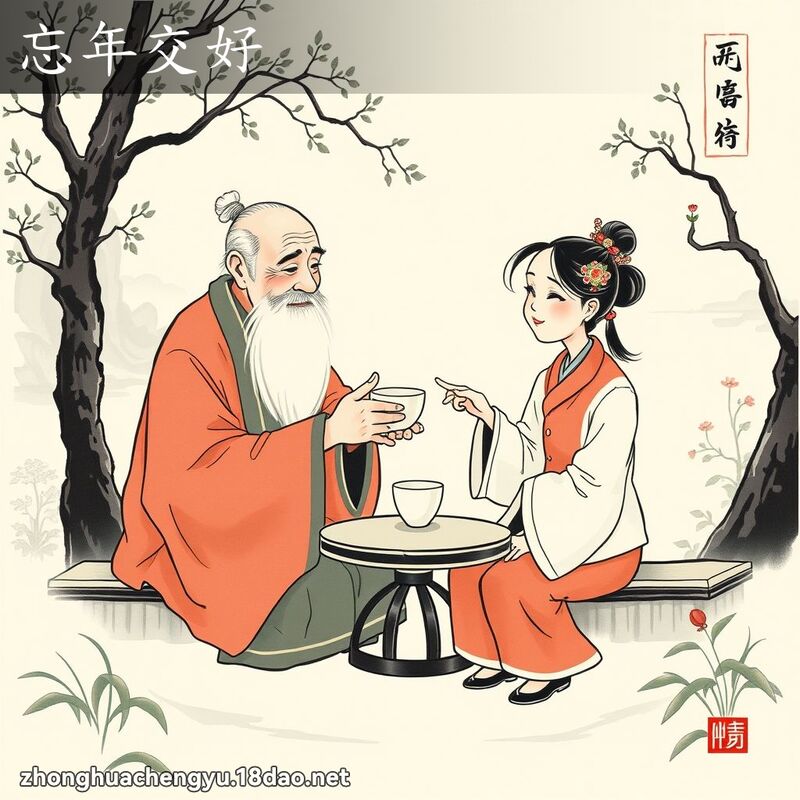 忘年交好 配图