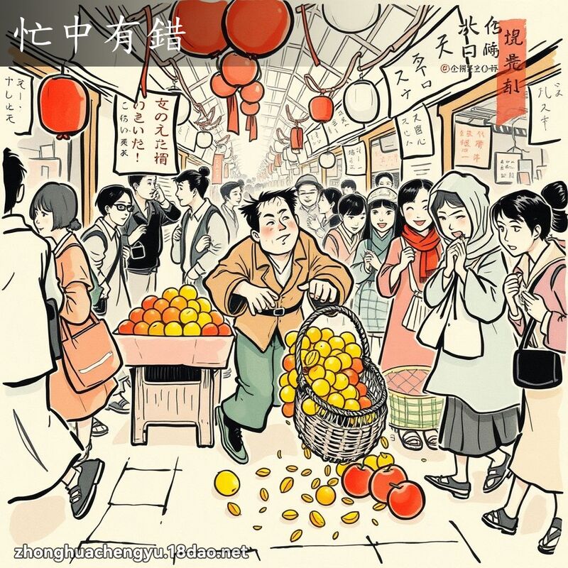 忙中有错 - 中华成语配图