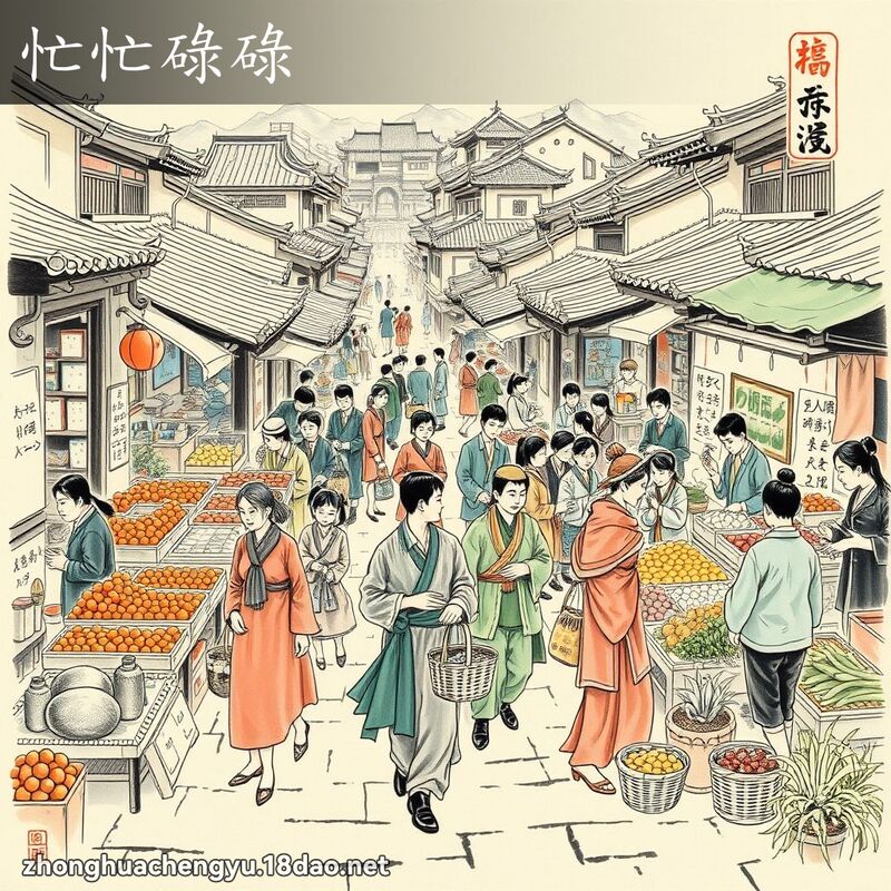 忙忙碌碌 配图