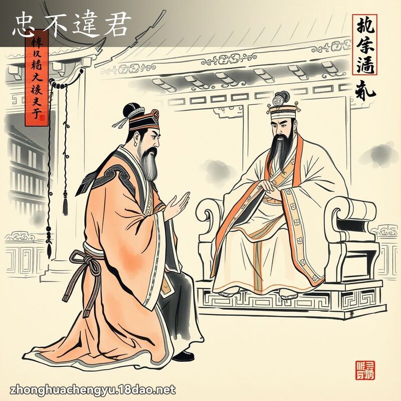 忠不違君 配图