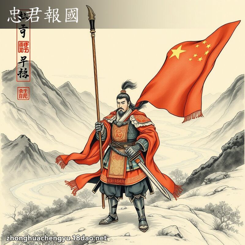 忠君報國 配图