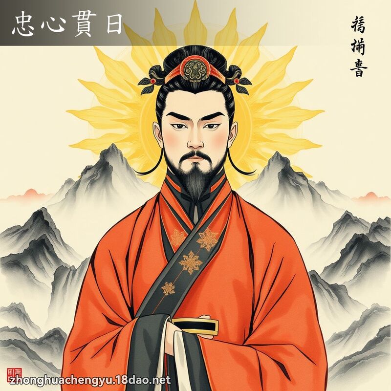 忠心貫日 配图