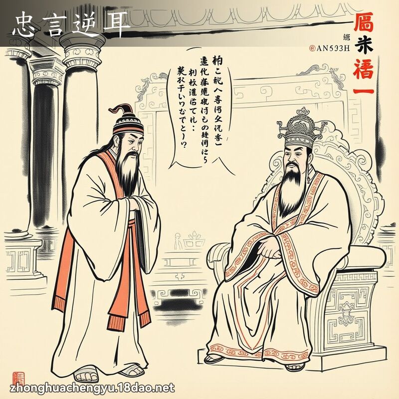 忠言逆耳 配图