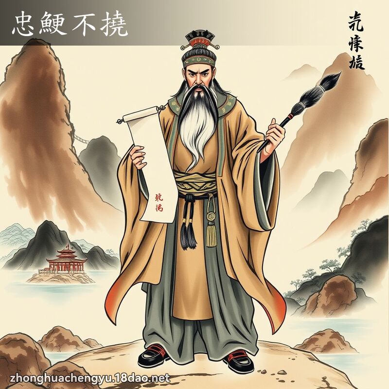 忠鯁不撓 配图
