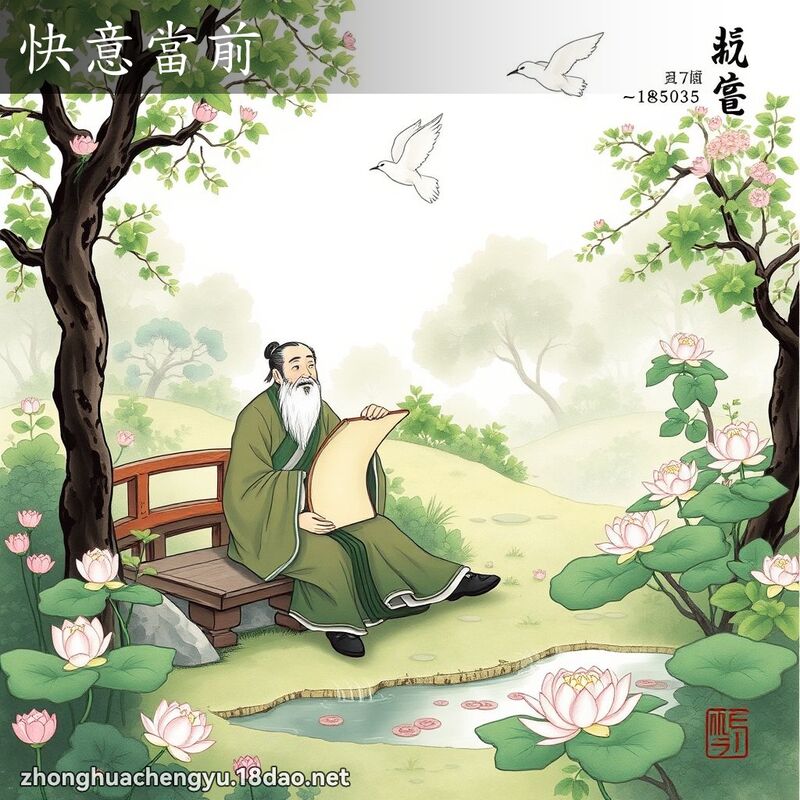 快意當前 - 中華成語配圖