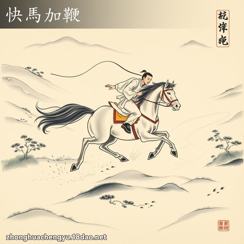 快马加鞭 配图