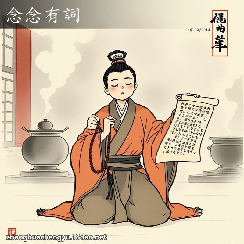 念念有词 配图