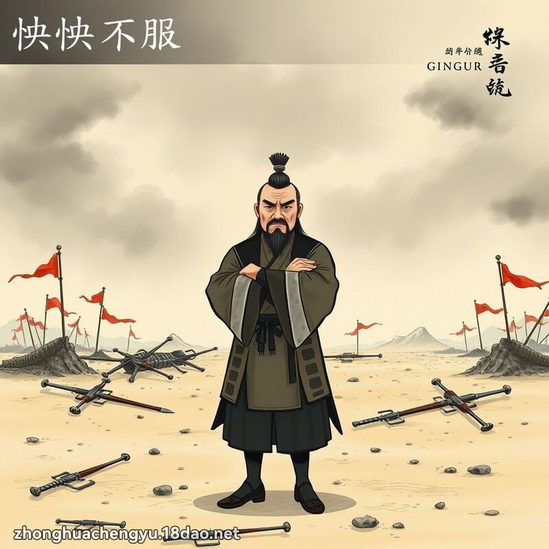 怏怏不服 配图