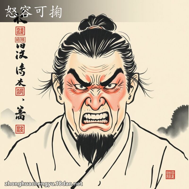 怒容可掬 配图