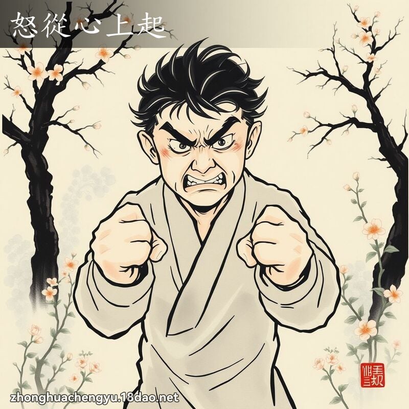 怒从心上起 配图
