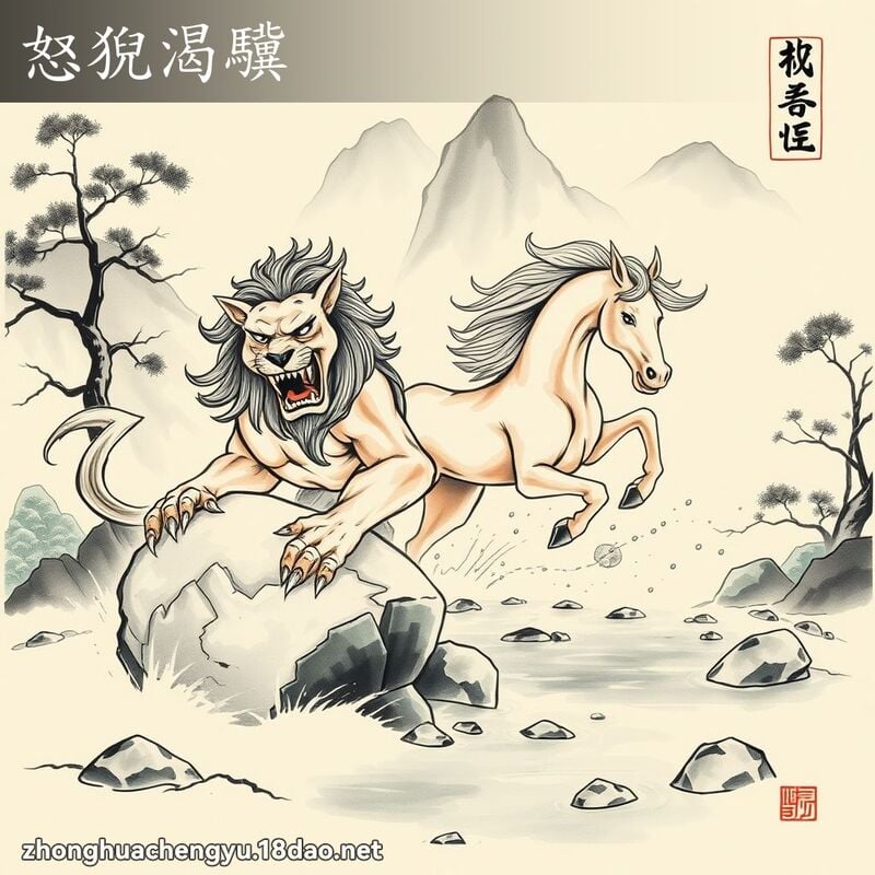 怒猊渴驥 配图