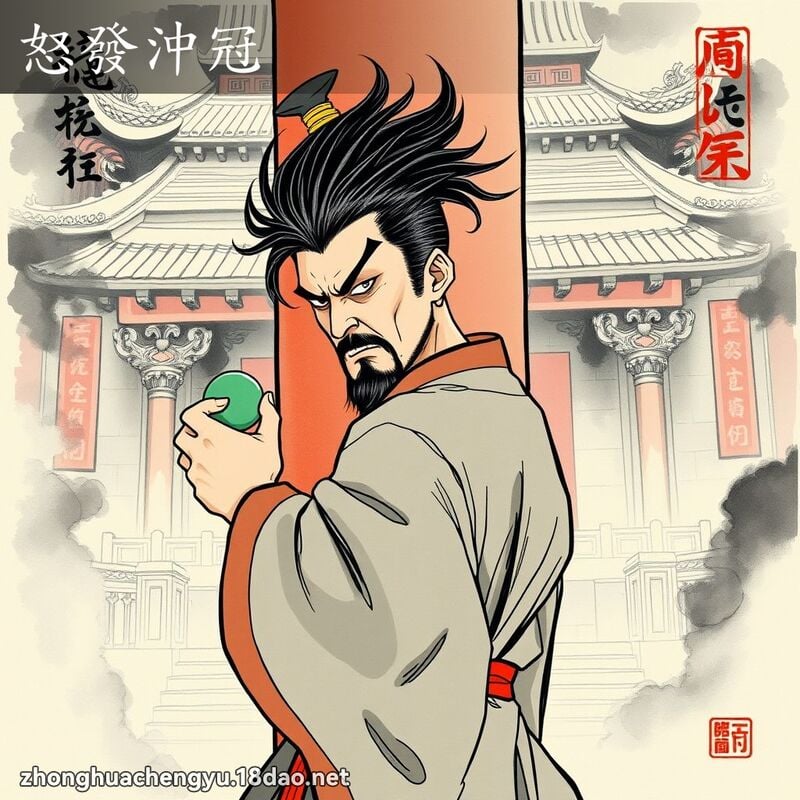 怒发冲冠 配图