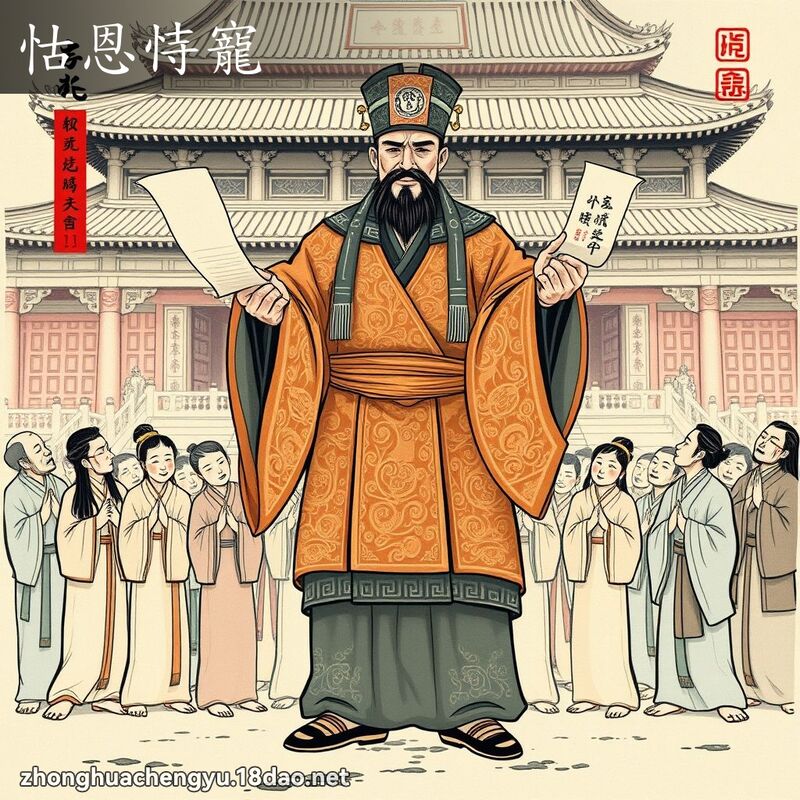 怙恩恃寵 - 中華成語配圖