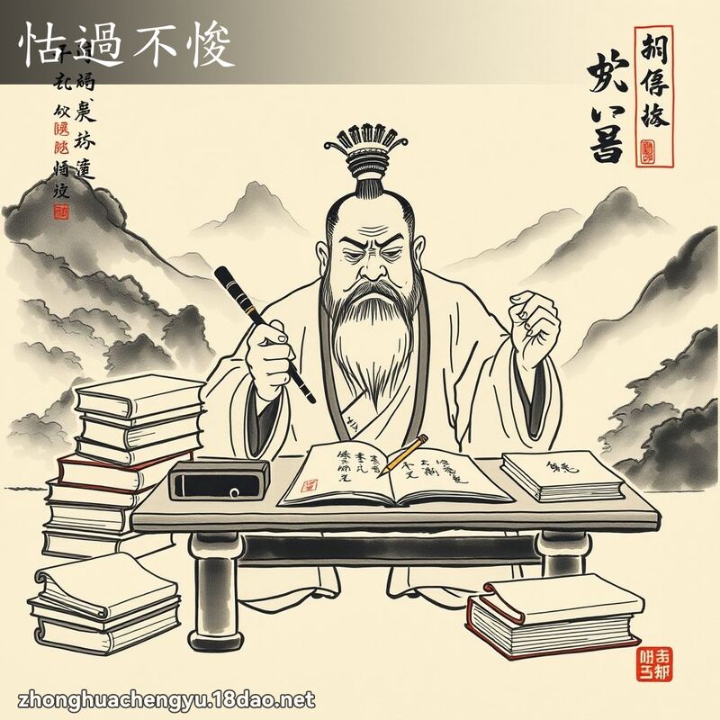 怙過不悛 - 中華成語配圖