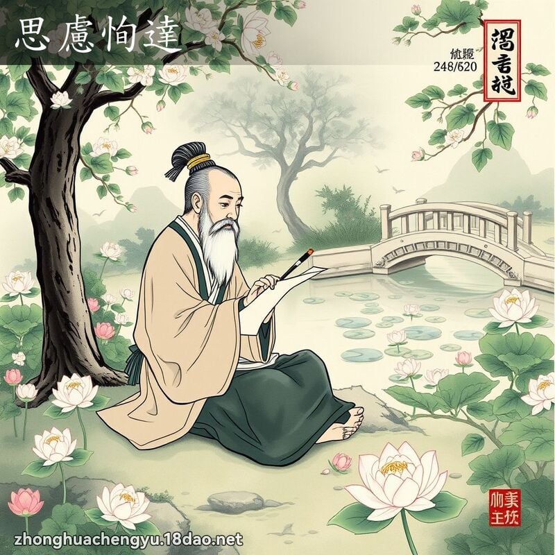 思虑恂达 配图