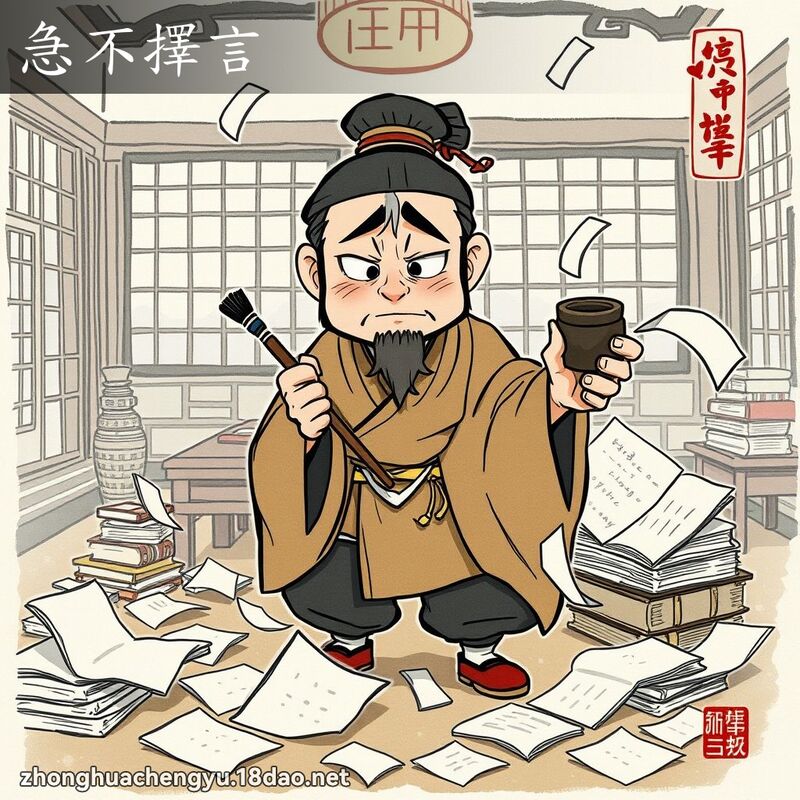 急不择言 配图