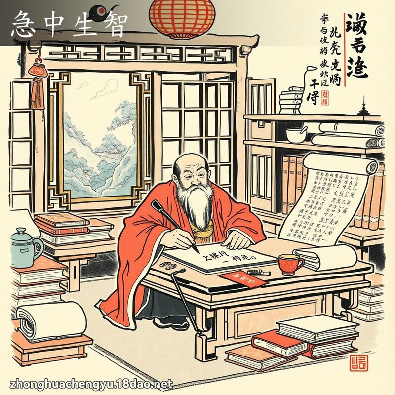 急中生智 配图