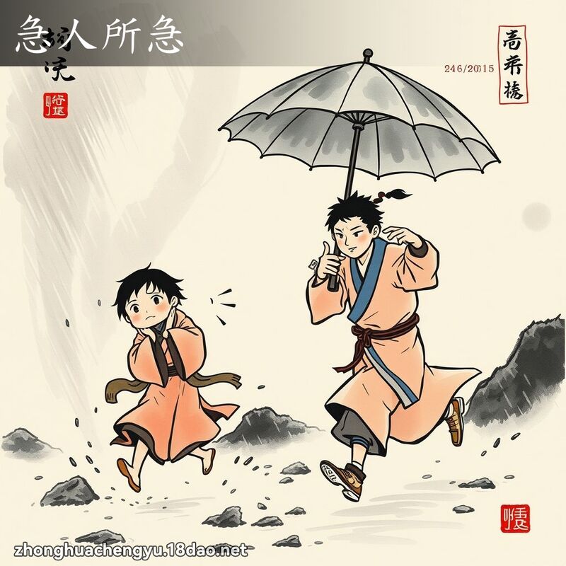 急人所急 - 中華成語配圖