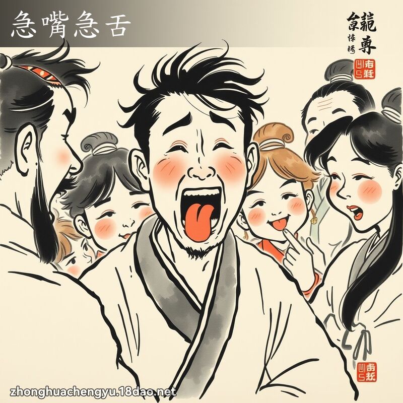 急嘴急舌 配图