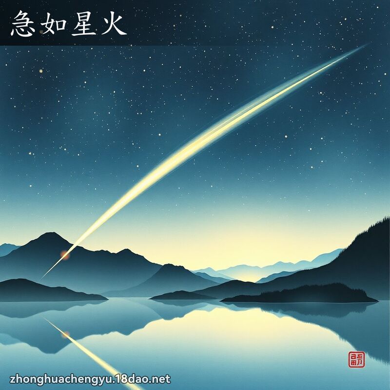 急如星火 - 中華成語配圖