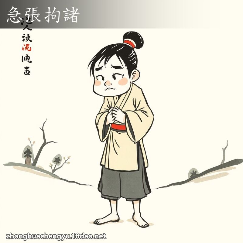 急张拘诸 配图