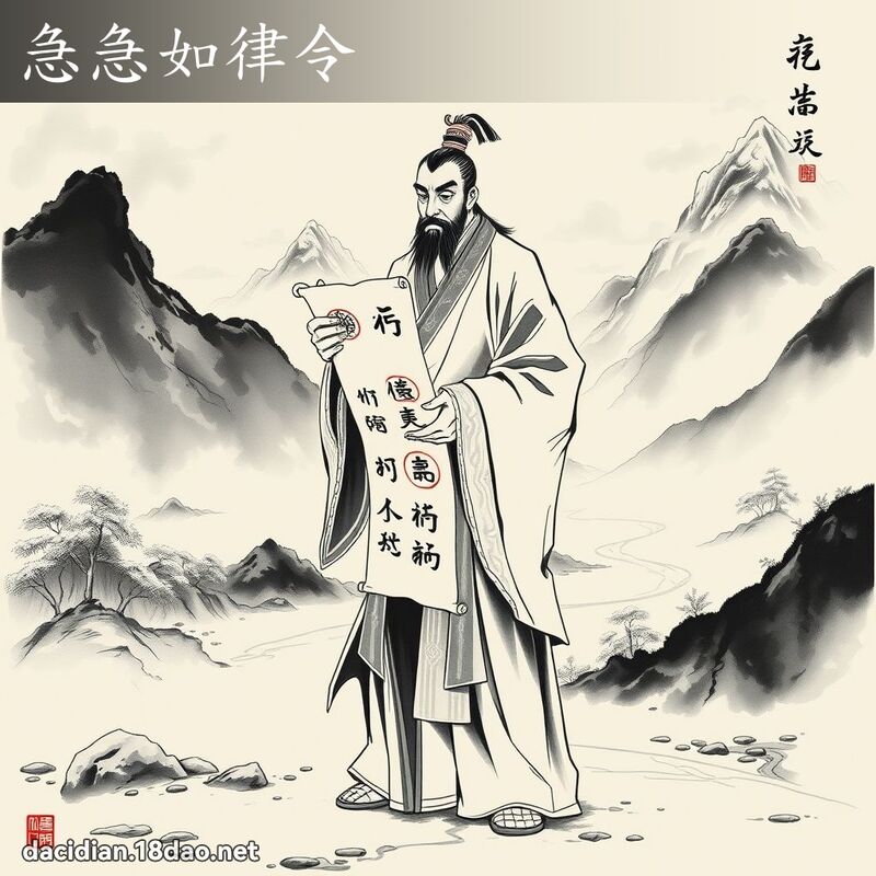 急急如律令 - 中華成語配圖