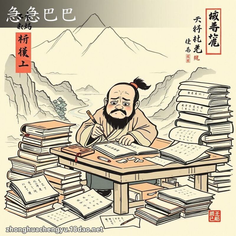 急急巴巴 - 中華成語配圖