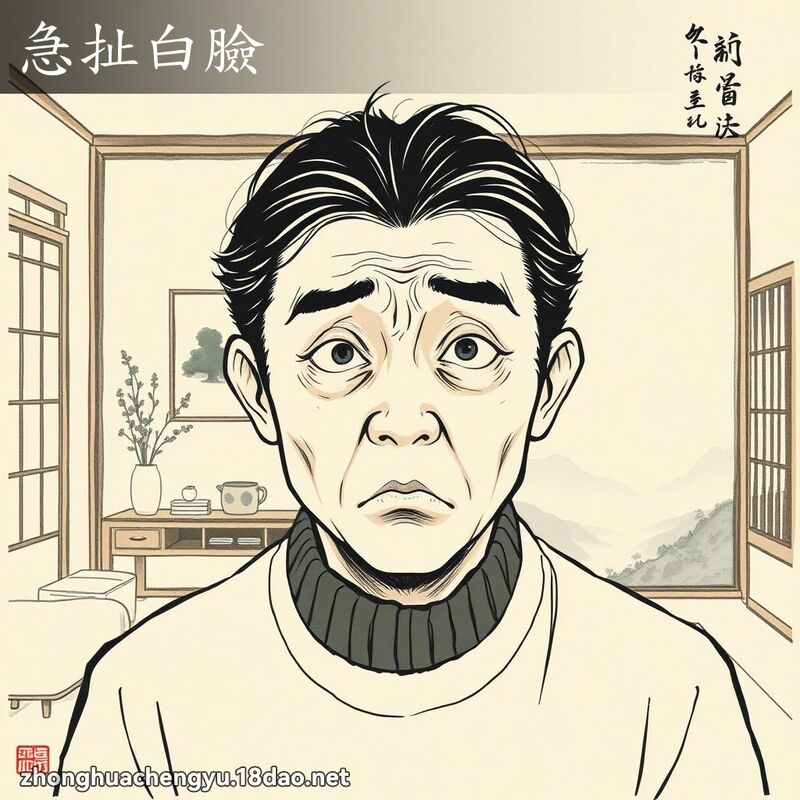 急扯白脸 配图