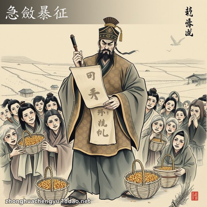 急敛暴征 配图