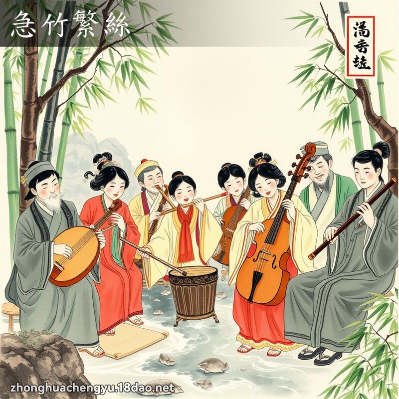急竹繁丝 配图