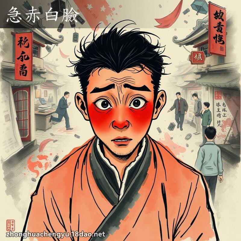 急赤白脸 配图