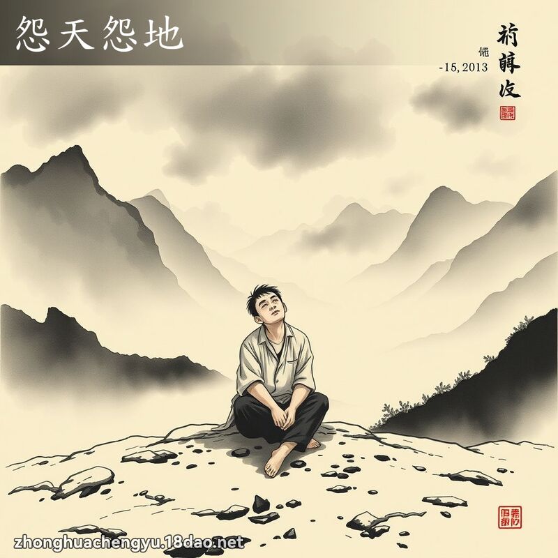 怨天怨地 配图