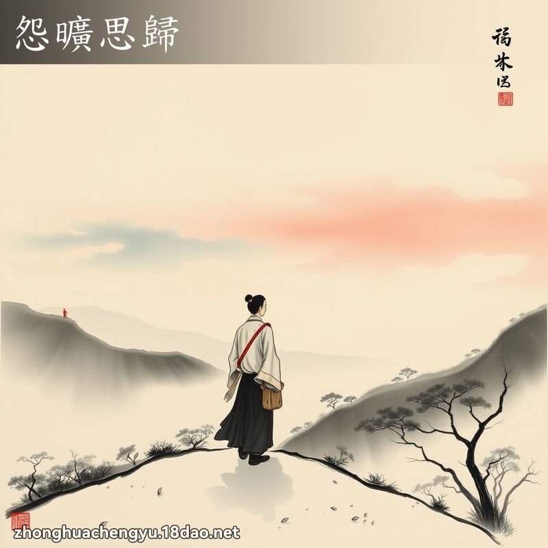 怨曠思歸 - 中華成語配圖