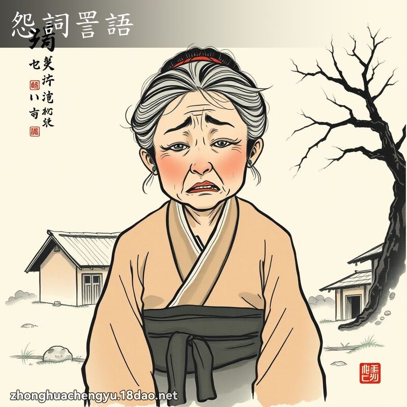 怨词詈语 - 中华成语配图