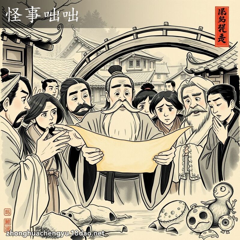 怪事咄咄 - 中华成语配图