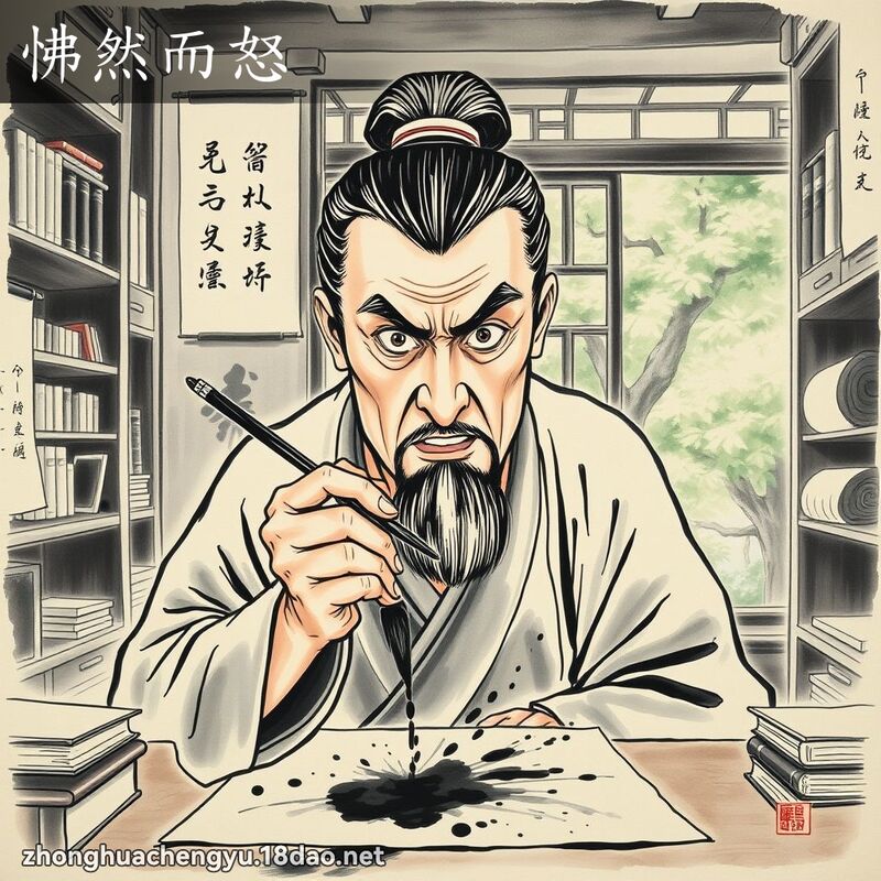 怫然而怒 配图
