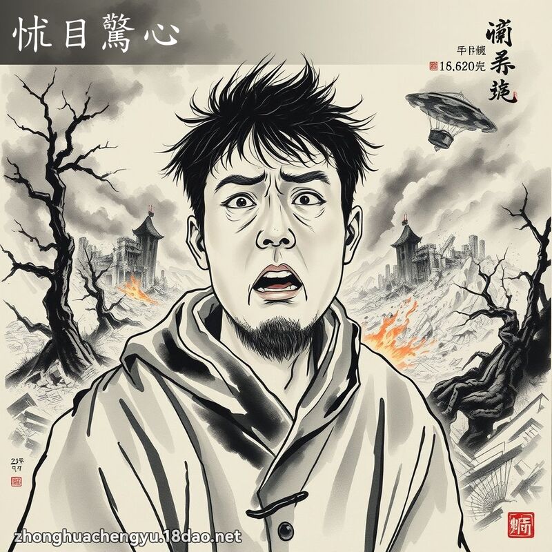 怵目驚心 - 中華成語配圖