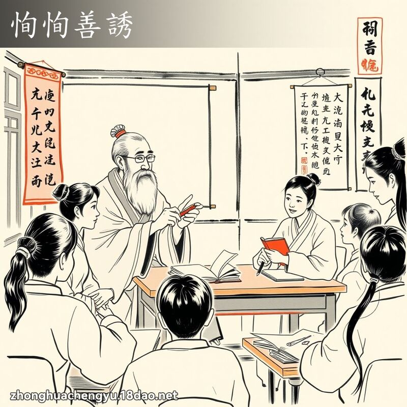 恂恂善誘 - 中華成語配圖