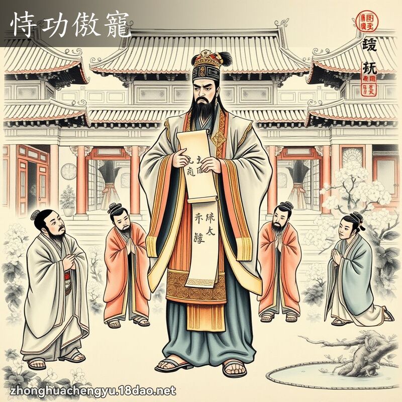 恃功傲寵 - 中華成語配圖